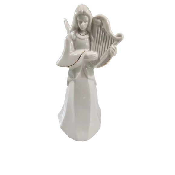 Mikasa Holy Night Nativity 3 Pc Angel Figurines Ivory Gold Trim 10" KT421 READ - Picture 2 of 12
